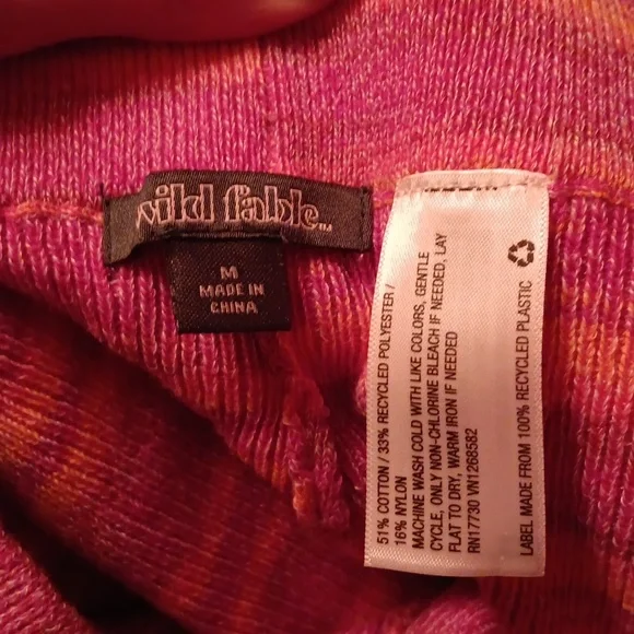 Wild Fable High-Rise Flare Sweater Knit Pants in Plum Purple Striped - Picture 6 of 7